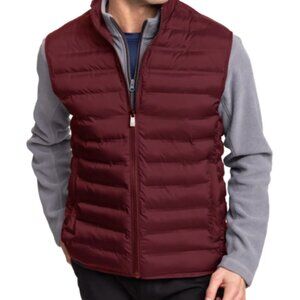 Hart Schaffner Marx NWT Burgundy Puffer Vest
